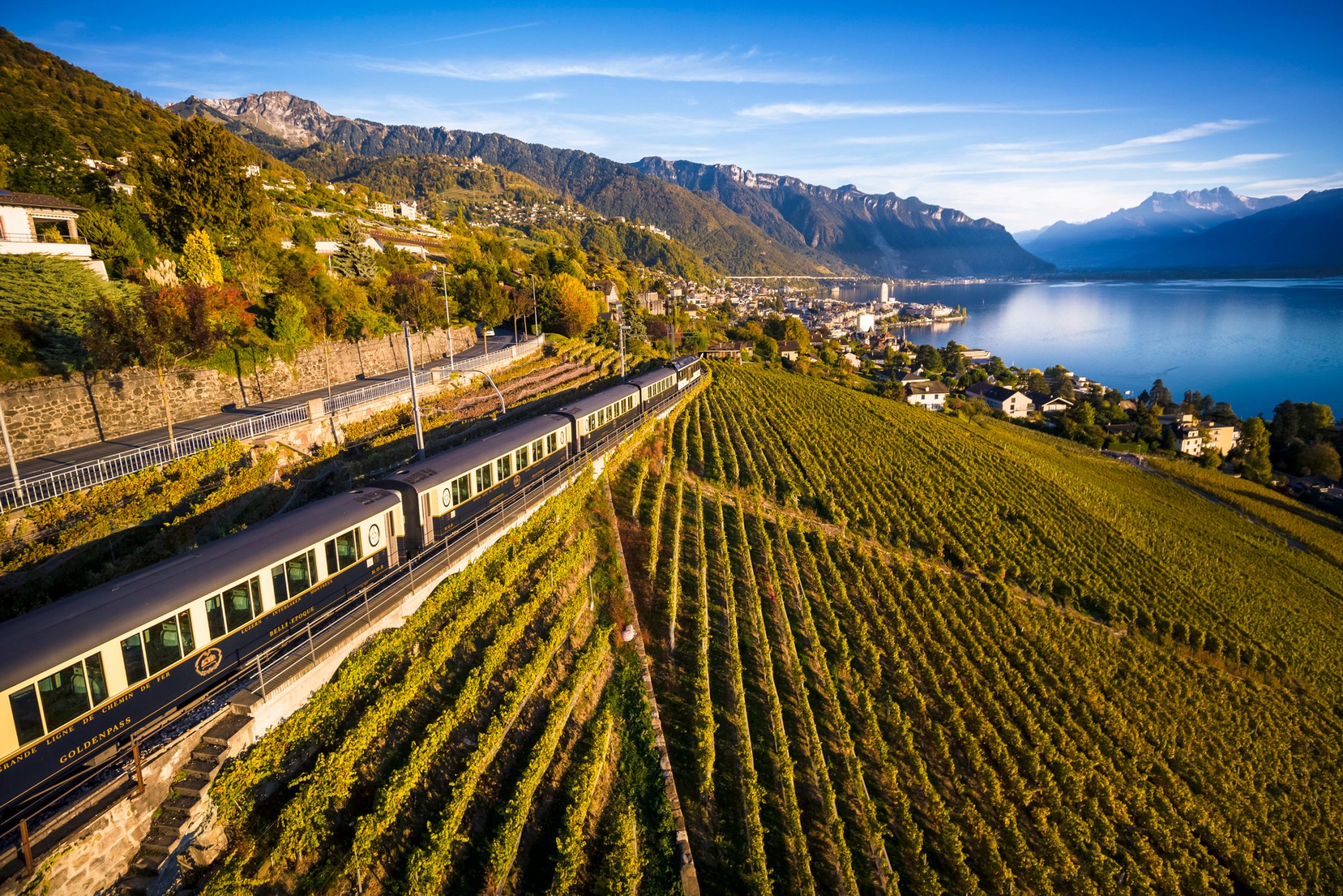 GoldenPass Belle Epoque in de wijngaarden voor Montreux