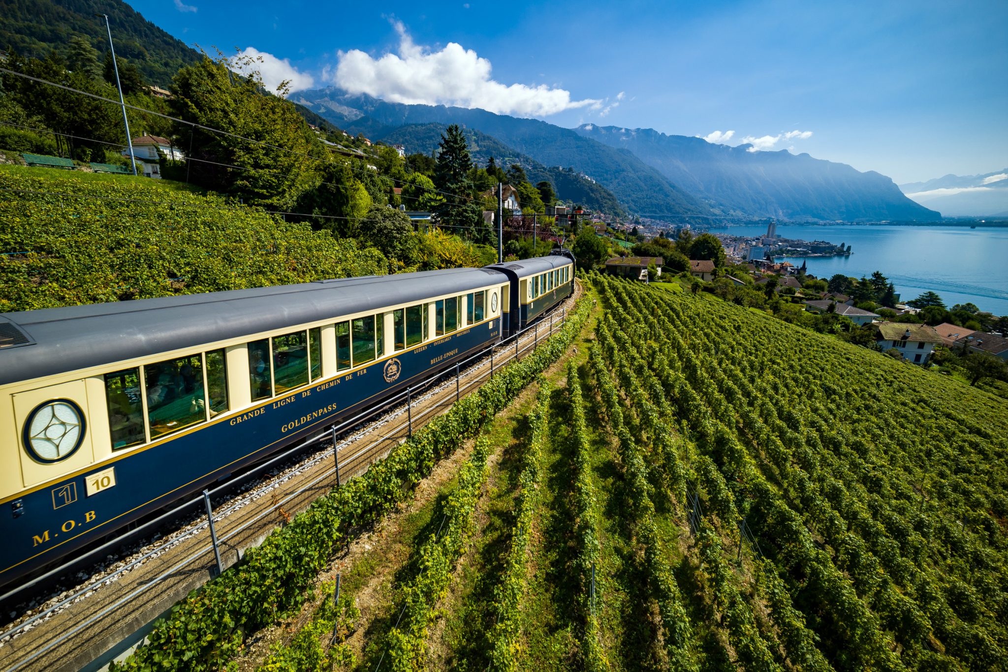 GoldenPass Belle Epoque in de wijngaarden bij Montreux