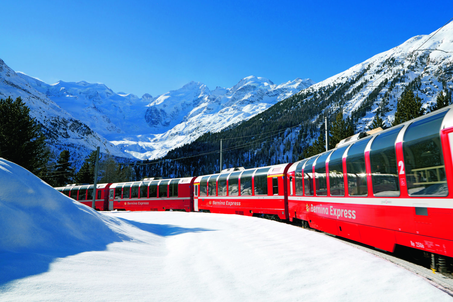 Bernina Express bij de Montebellobocht