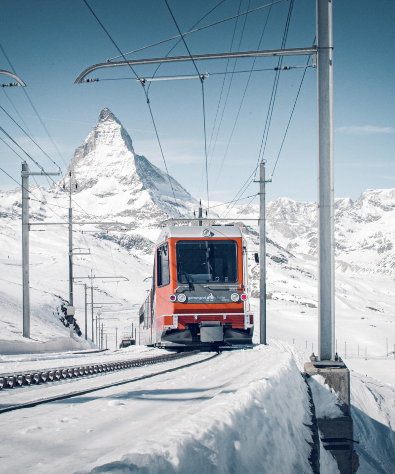 Gornergrat Bahn met Matterhorn Zermatt