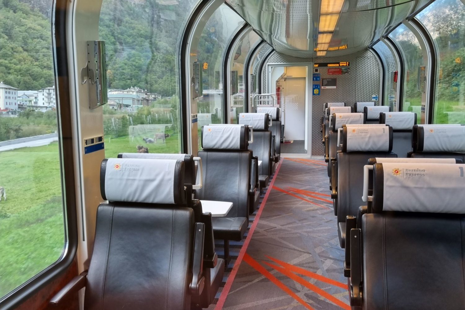 Bernina Express 1e klas panoramawagon