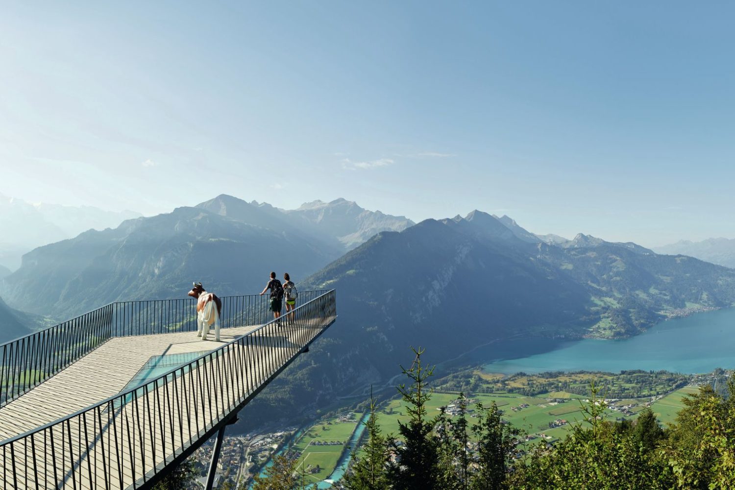 Harder kulm uitzichtplatform bij Interlaken