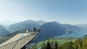 Harder kulm uitzichtplatform bij Interlaken